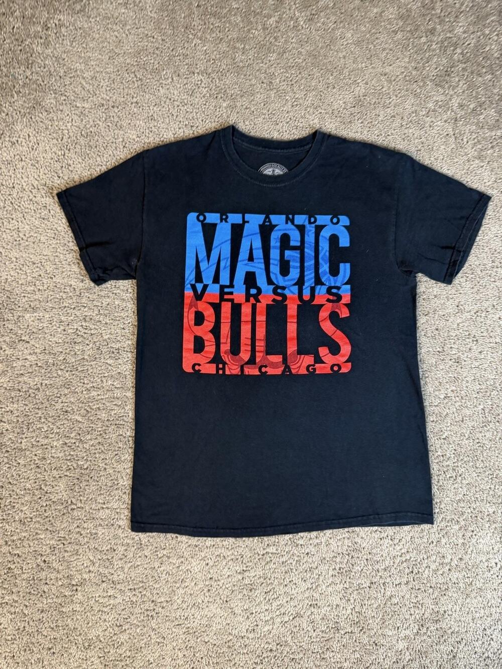 Orlando Magic Shirt Mens M Black V Chicago Bullas NBA Basketball Enemy Ink